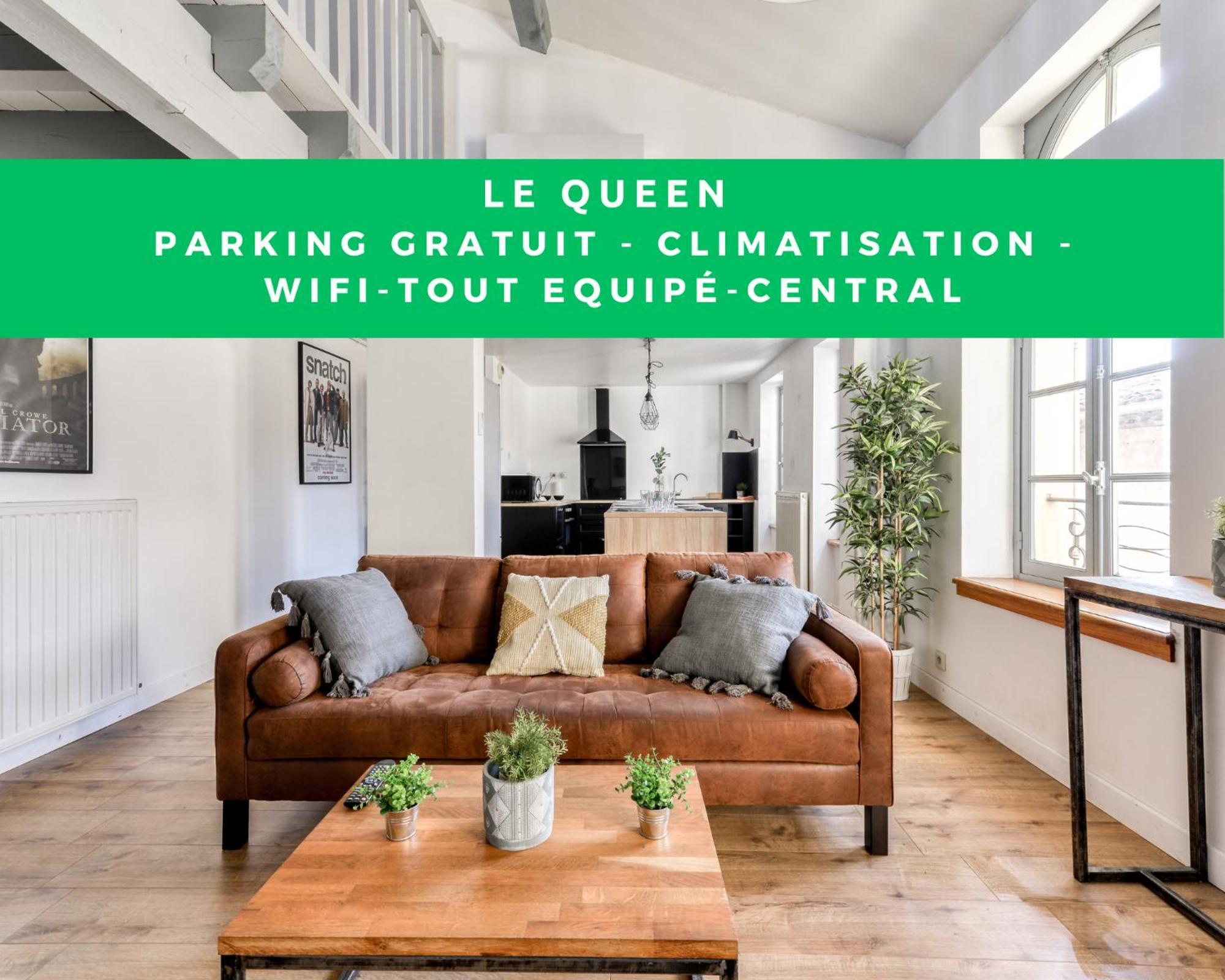 Le Queen - Wifi - Parking Gratuit - Climatisation - - Equipee Carcassonne